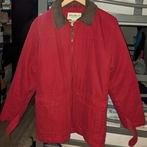 Eddie Bauer Red Chore Jacket
